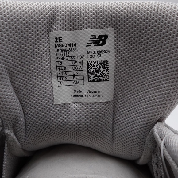 NEW WIDE 2E Men's New Balance Fresh Foam X 880v14 Sneakers M880M14 Grey - Picture 6 of 7